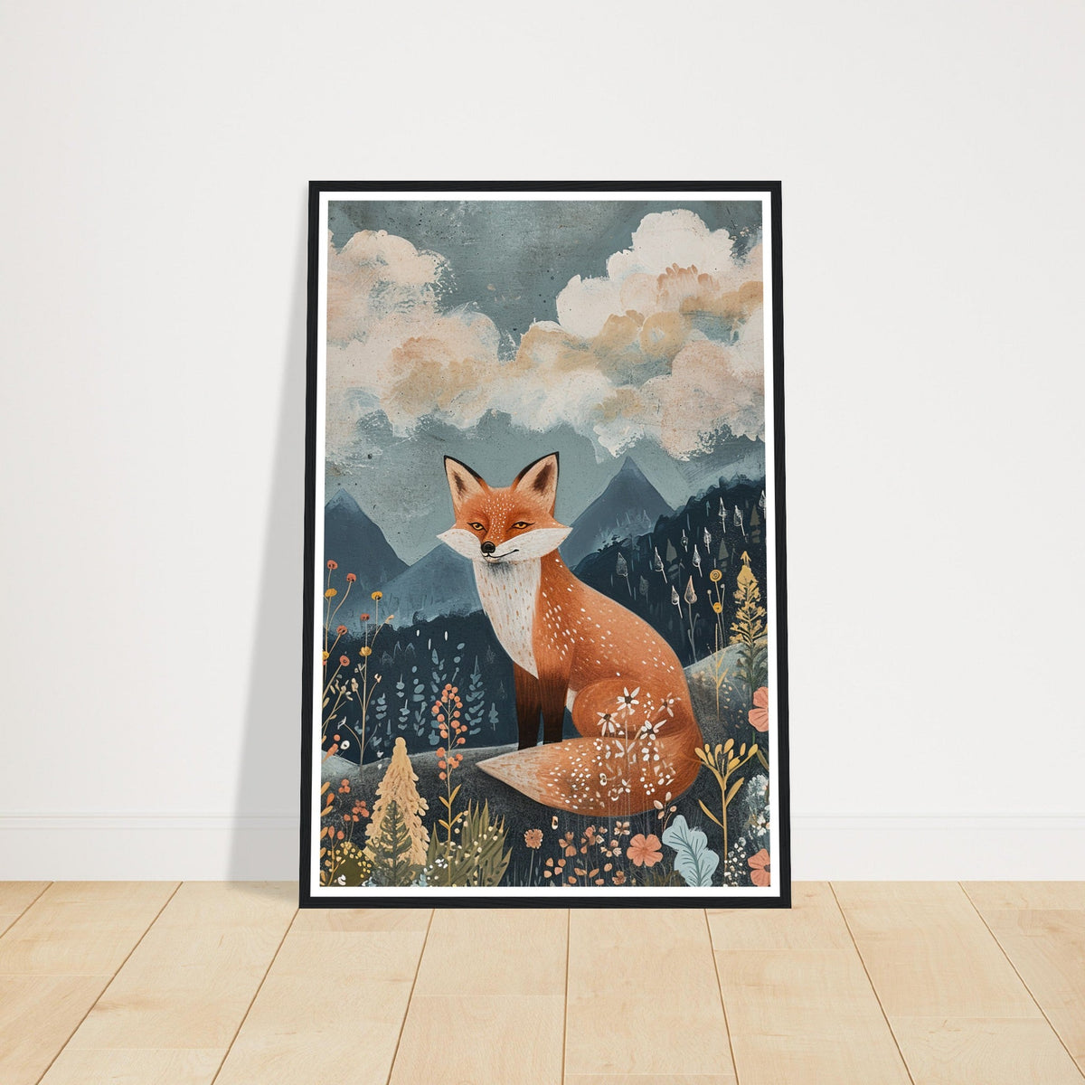 Gender Neutral Nursery Wall Art: Gentle Animals, Moons and Soft Tones