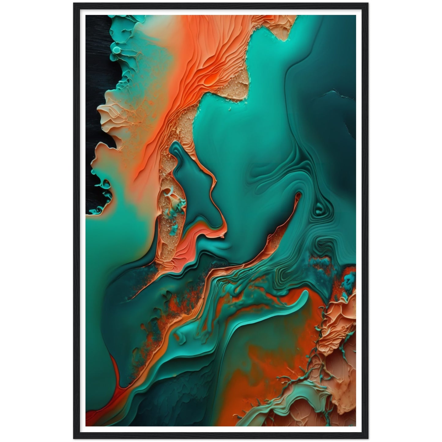 Oceanic Dreamscape Abstract Painting Wall Art Print