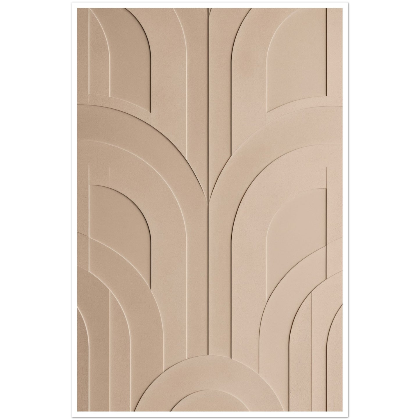 Textured Arch Rake Scrape Patterns Wall Art Print