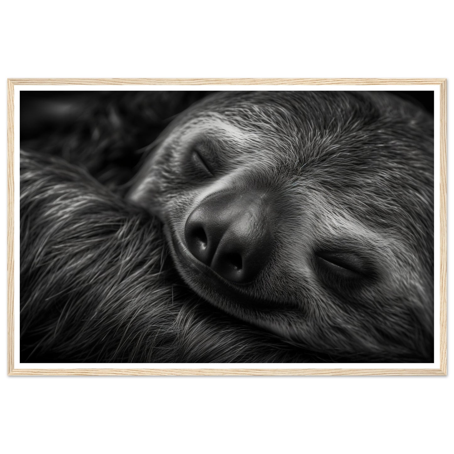 Sleeping Sloth Photograph Wall Art Print