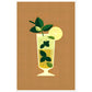 Mojito Cocktail Illustration Wall Art Print