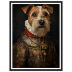 Load image into Gallery viewer, Tudor-Era Neck Ruff Dog Portraiture Wall Art Print
