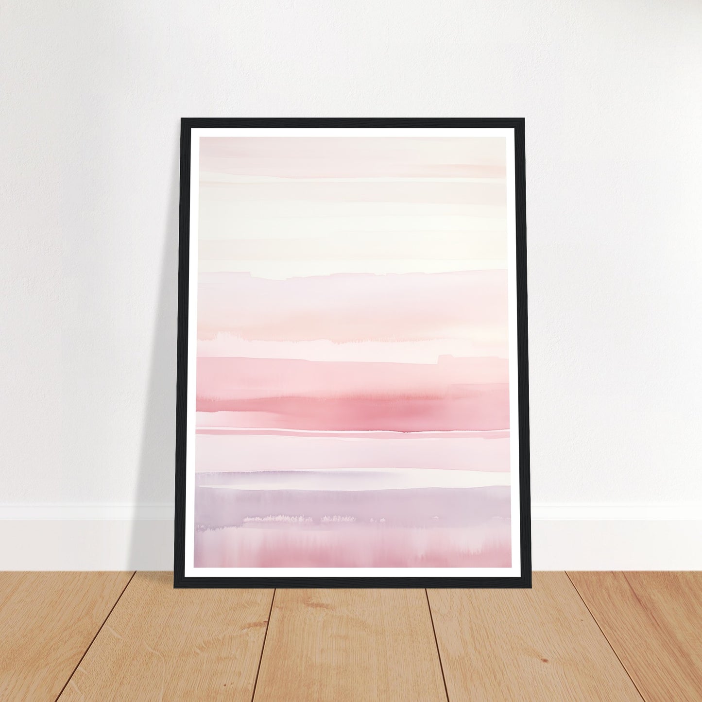 Minimalist Light Pink Blush Abstract Wall Art Print