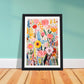 Playful Wild Flowers Bloom Wall Art Print