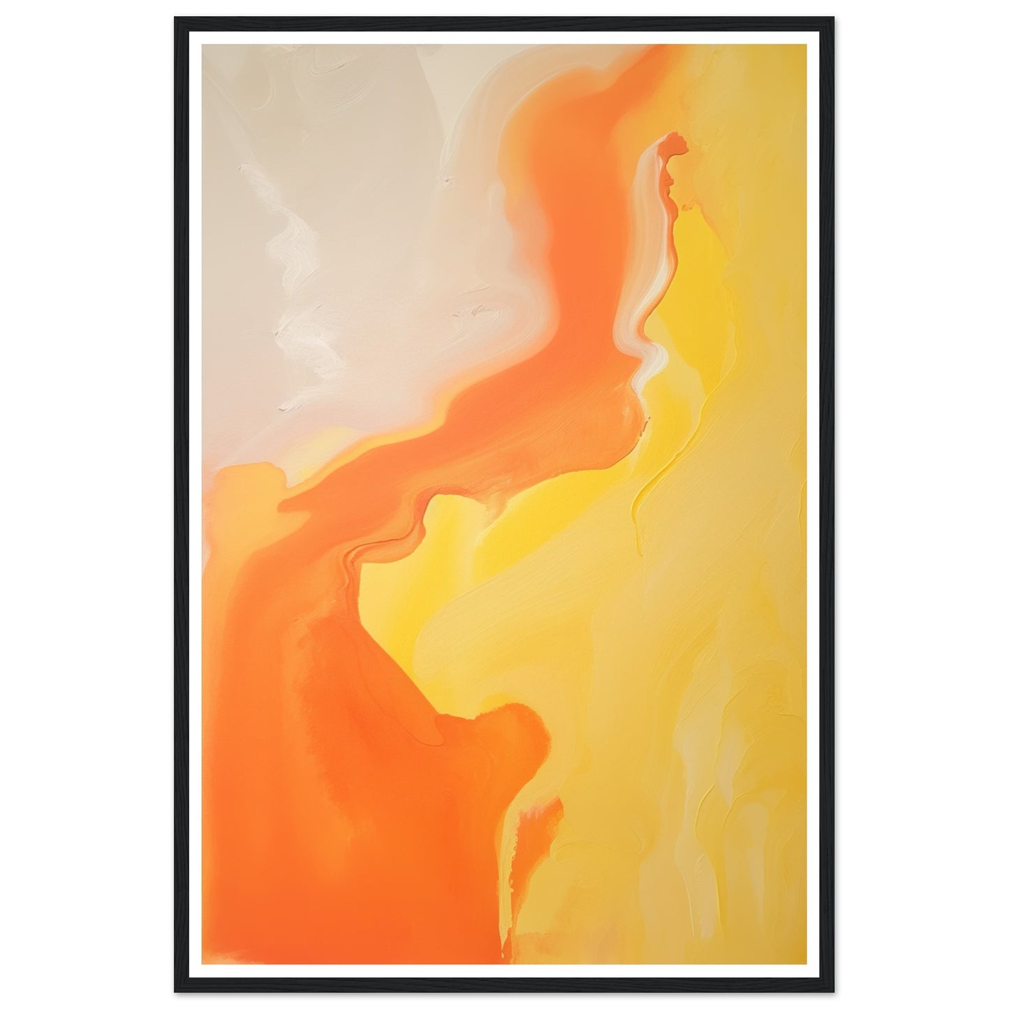 Radiant Fusion - Melted Waves of Orange and Yellow