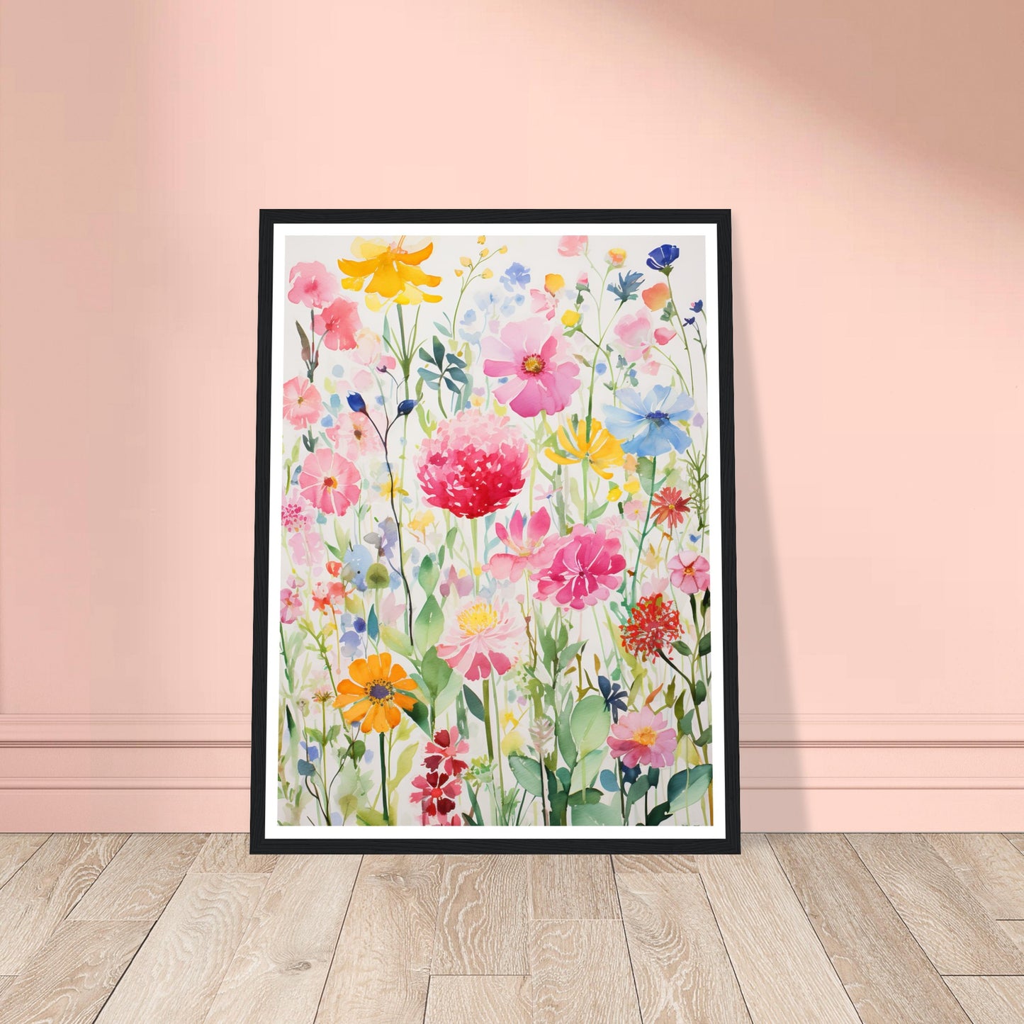 Floral Blossom Whimsy Botanical Wall Art Print