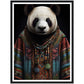 Boho Panda in Dashiki Wall Art Print