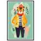 Trendy Tiger Roar Wall Art Print