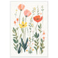 Blooming Garden Flowers Wall Art Print