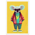 Load image into Gallery viewer, Trendy Koala Couture Illustration Wall Art Print