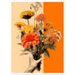 Floral Embrace Of Earthly Flowers Bouquet Wall Art Print