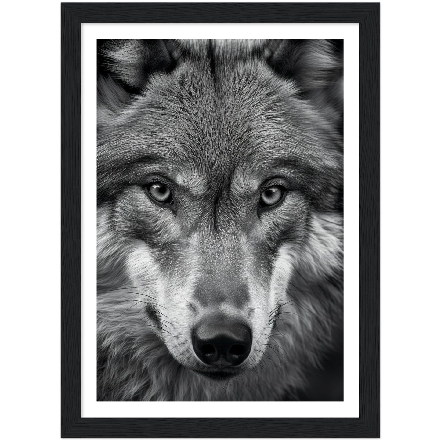 Wild Gaze: Wolf Photograph Wall Art Print