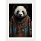 Boho Panda in Dashiki Wall Art Print