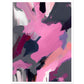 Nature's Emotive Pink Abstract Brushstrokes Wall Art Print