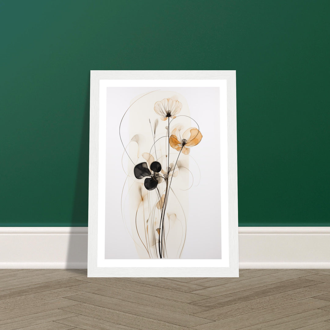 Muted Floral Petal Whimsy Wall Art Print