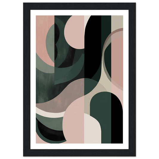 Minimalist Shapes and Muted Hues Wall Art Print