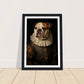 Vintage Tudor-Era Bulldog Portrait Wall Art Print