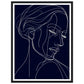 Graceful Contours - Minimalist Woman Portrait Wall Art Print