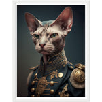 Load image into Gallery viewer, General Sphynx Cat Portraiture Wall Art Print