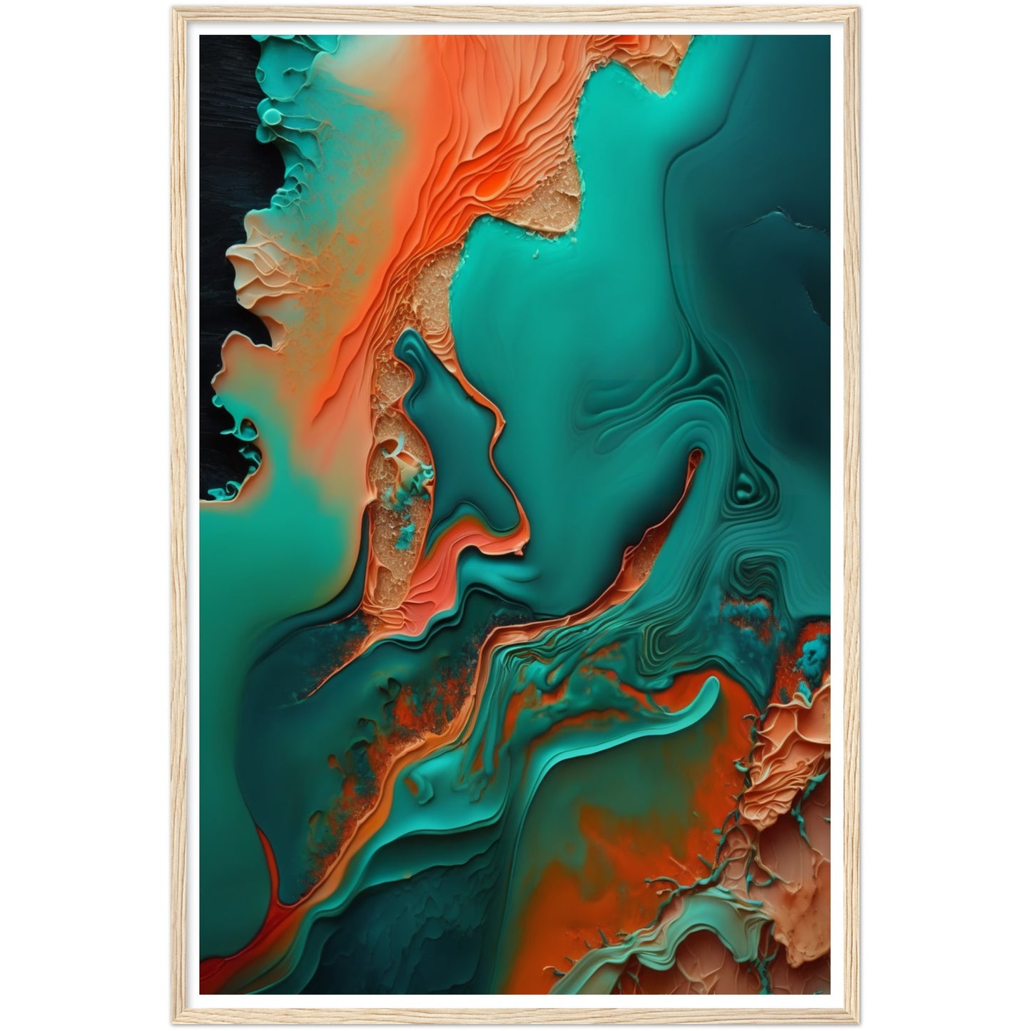 Oceanic Dreamscape Abstract Painting Wall Art Print