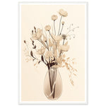 Load image into Gallery viewer, Minimalist Flower Bouquet in Earth Tones Wall Art Print