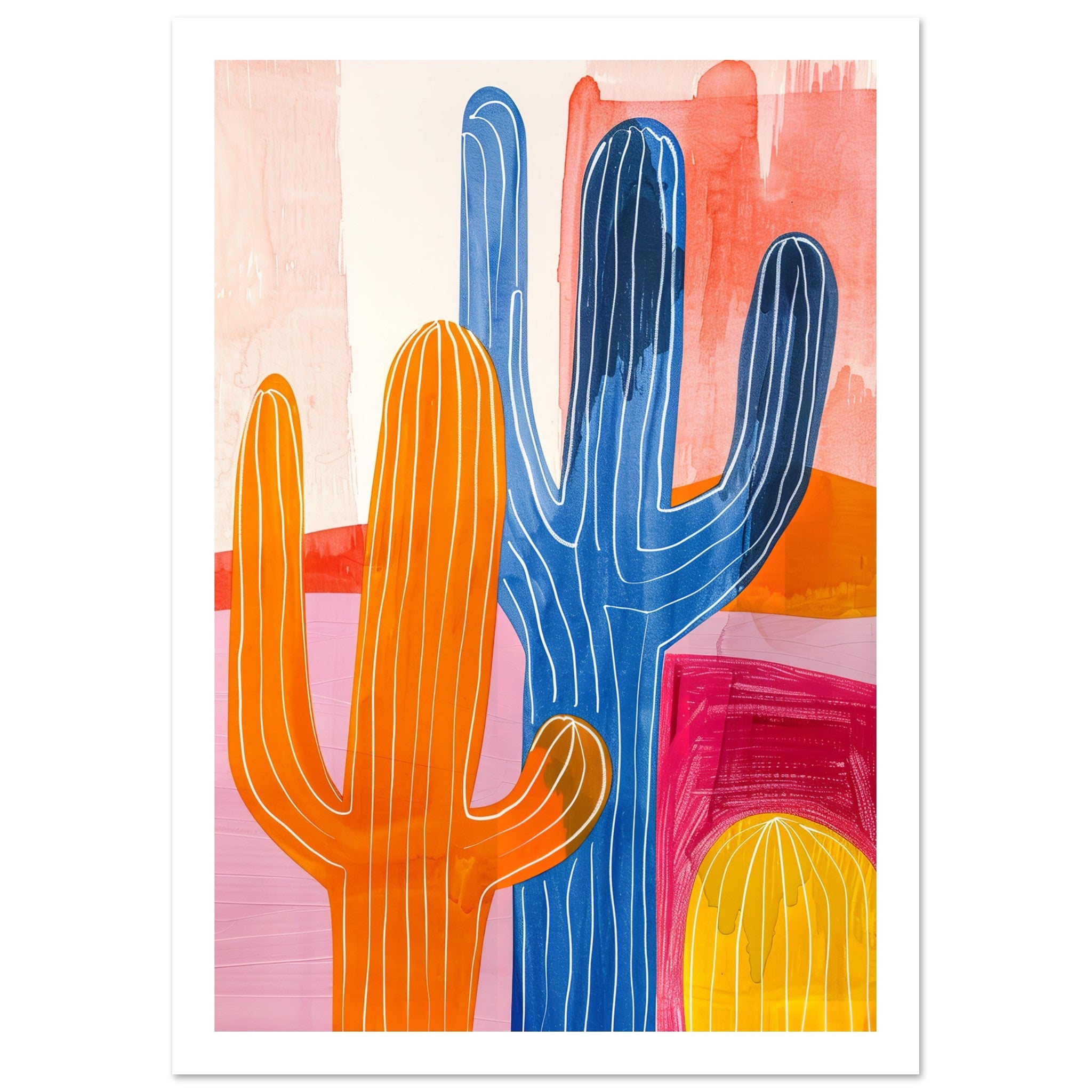 Boho Cacti Painting