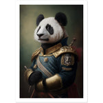 Load image into Gallery viewer, Panda Army General Portraiture Wall Art Print
