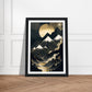 Shimmering Gold Dark Mountainous Vistas