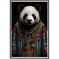 Boho Panda in Dashiki Wall Art Print