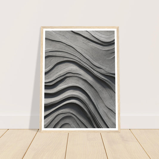 Abstract Concrete Current Textures Wall Art Print