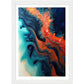 Oceanic Fusion Abstract Painting Wall Art Print