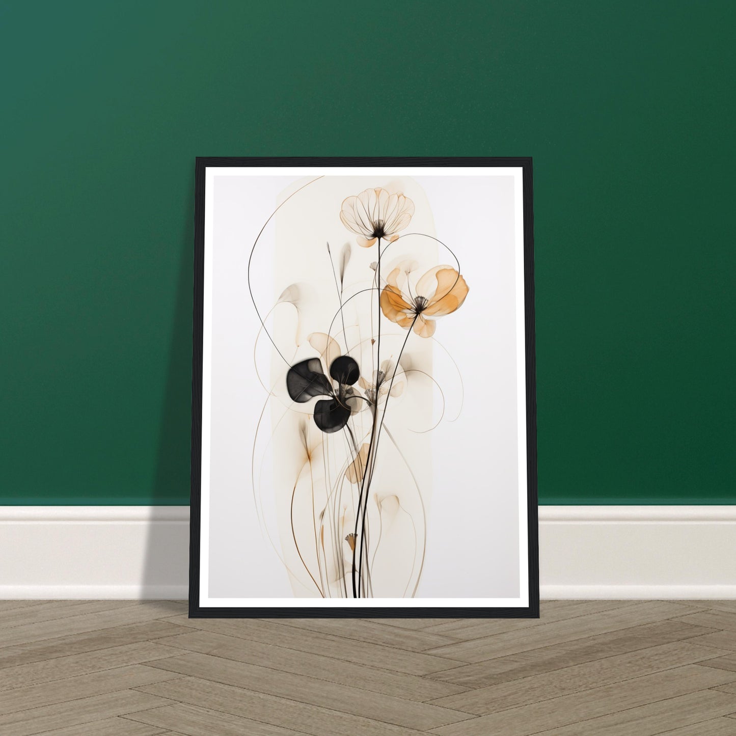 Muted Floral Petal Whimsy Wall Art Print