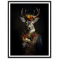 Regency Stag Art Print - Floral Stag