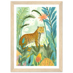 Load image into Gallery viewer, Playful Jungle Leopard Wall Art Print