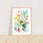 Charming Floral Oasis Wall Art Print