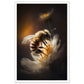 Close-Up of Bee and Flower Photograph Wall Art Print