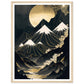 Shimmering Gold Dark Mountainous Vistas