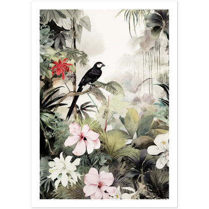 Chic Rainforest Canopy Wall Art Print