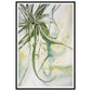 Swirling Green and Gold Spider Plant Wall Art Print