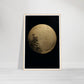 Full Moon Golden Textures Wall Art Print