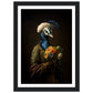 Regency Peacock Art Print - Elegant Floral Majesty