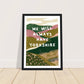 Yorkshire Dales hills with bold quote wall art print, image 13