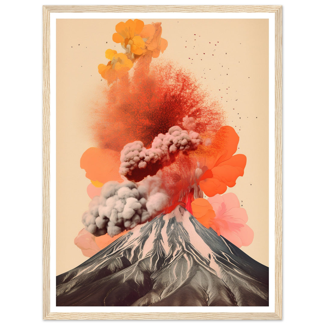 Volcanic Symphony Minimalist Wall Art Print