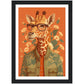 Giraffe Chic Illustration Wall Art Print