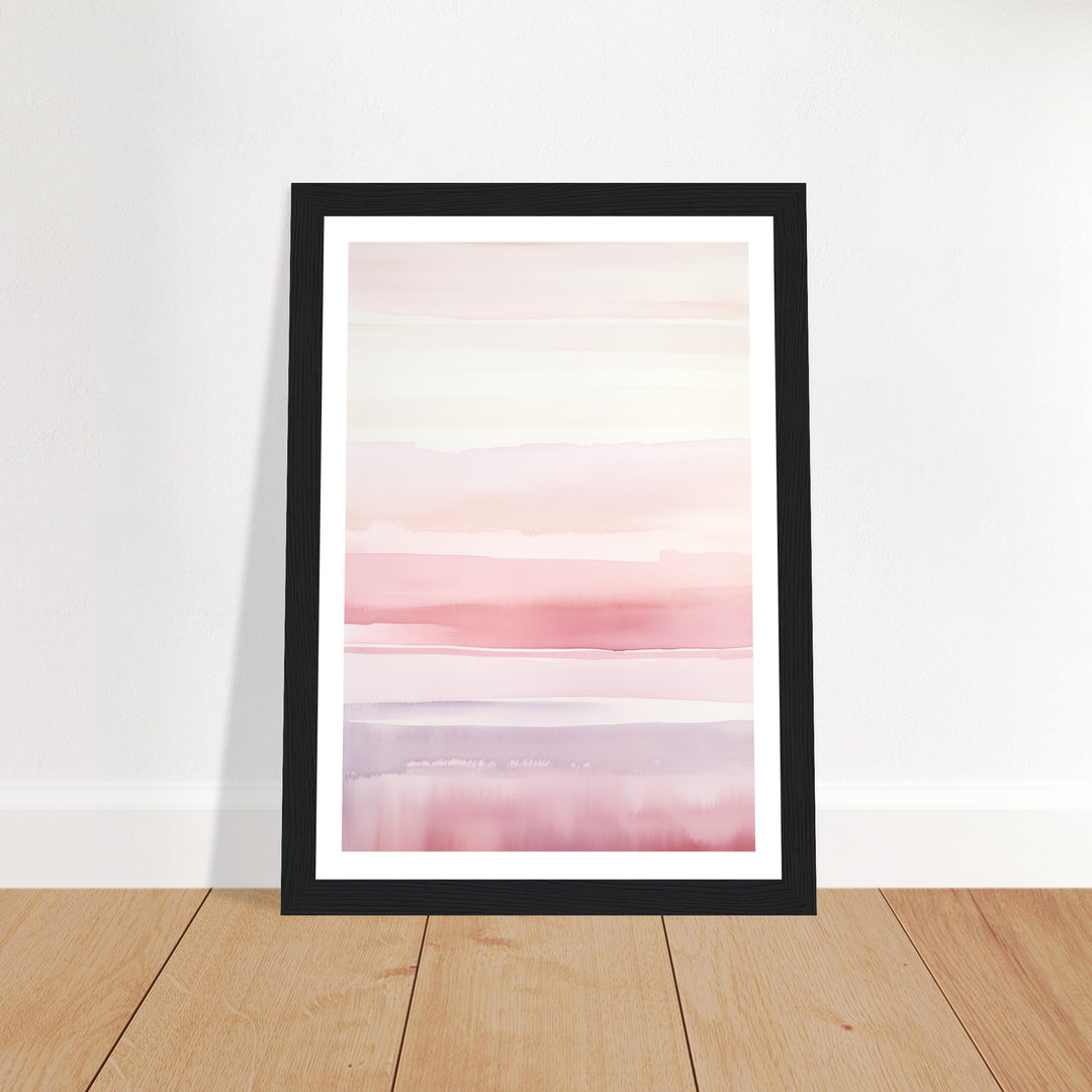 Minimalist Light Pink Blush Abstract Wall Art Print