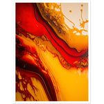 Load image into Gallery viewer, Yellow &amp; Red Abstract Fusion Wall Art Print