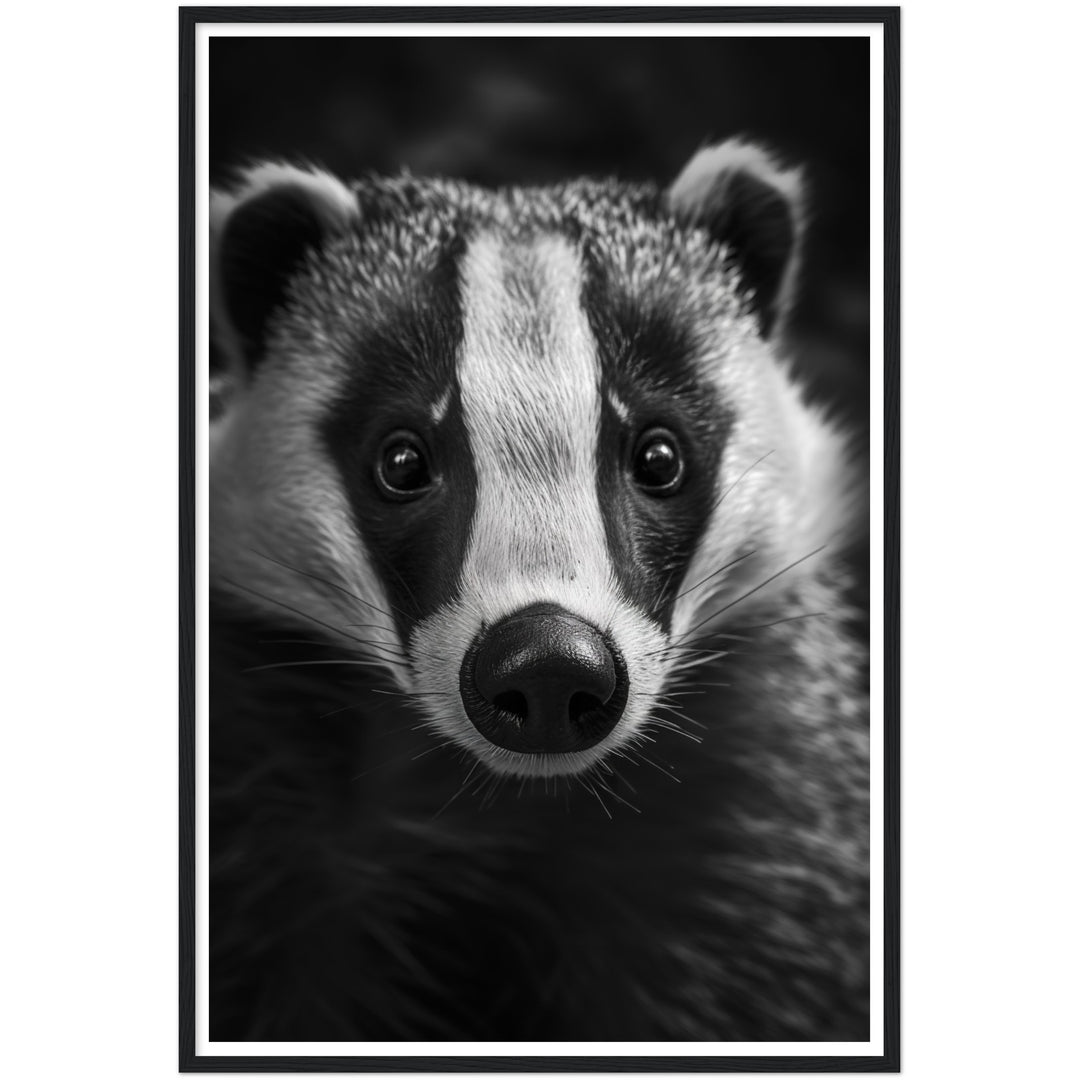Badger Photograph Wall Art Print