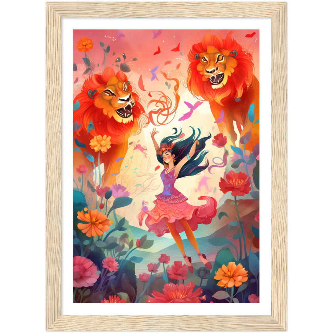 Wildflower Dance - Lion Edition Wall Art Print