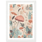 Enchanted Mushrooms Earthly Floral Abstract Wall Art Print