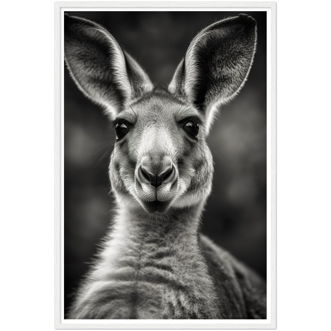 Kangaroo Close-Up Photograph Wall Art Print